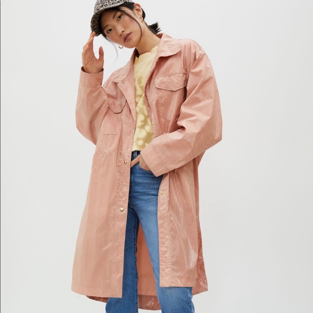 Anthropologie NYKY OOF Rose Utility Coat- NWT